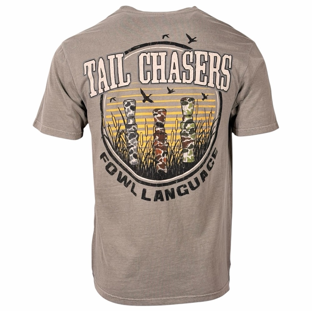 Tail Chasers Men’s T-shirt Foul Language Gray T-Shirt
